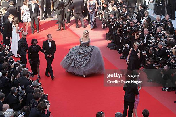 Model Adriana Karembeu attends "Biutiful" Premiere at the Palais des Festivals during the 63rd Annual Cannes Film Festival on May 17, 2010 in Cannes,...