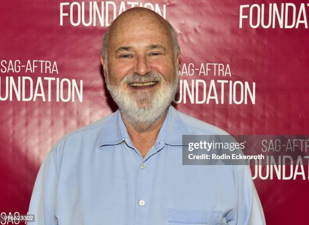 Rob Reiner poses for portrait at the SAG-AFTRA Foundation Conversations screening of "Shock & Awe" at SAG-AFTRA Foundation Screening Room on July 11,...