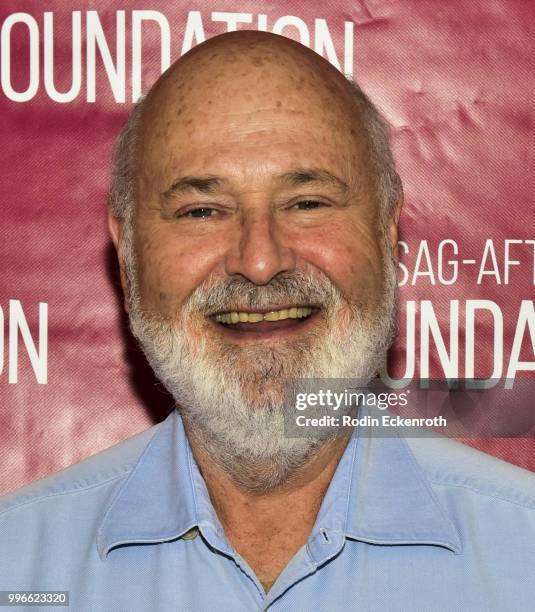 Rob Reiner poses for portrait at the SAG-AFTRA Foundation Conversations screening of "Shock & Awe" at SAG-AFTRA Foundation Screening Room on July 11,...