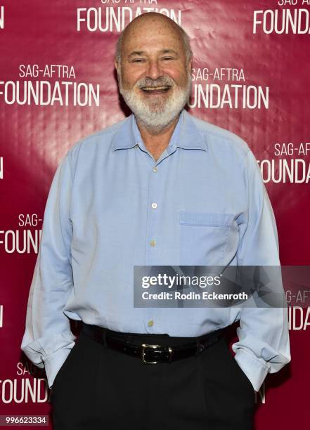Rob Reiner poses for portrait at the SAG-AFTRA Foundation Conversations screening of "Shock & Awe" at SAG-AFTRA Foundation Screening Room on July 11,...