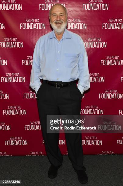 Rob Reiner poses for portrait at the SAG-AFTRA Foundation Conversations screening of "Shock & Awe" at SAG-AFTRA Foundation Screening Room on July 11,...