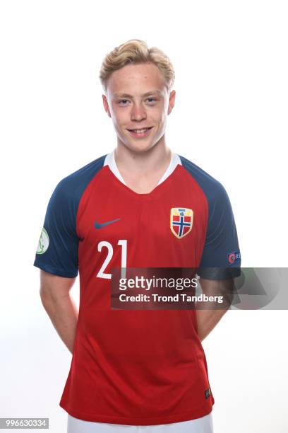 Ola Brynhildsen of Norway during G19 Men Photocall at Thon Arena on July 11, 2018 in Lillestrom, Norway.