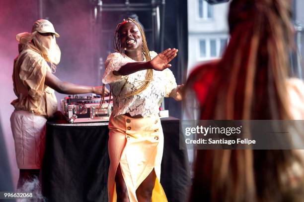 Klein performs onstage at Sint-Pietersplein on July 11, 2018 in Gent, Belgium.