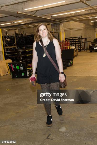 Lindsey Whalen of the Minnesota Lynx before the game against the Los Angeles Sparks on July 5, 2018 at Target Center in Minneapolis, Minnesota. NOTE...