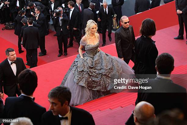 Model Adriana Karembeu attends "Biutiful" Premiere at the Palais des Festivals during the 63rd Annual Cannes Film Festival on May 17, 2010 in Cannes,...