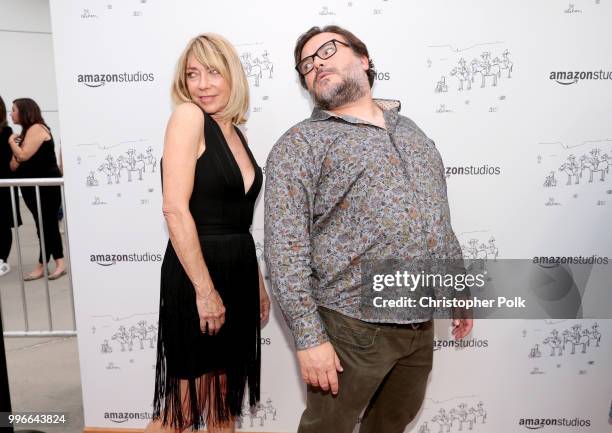 Kim Gordon and Jack Black attend Amazon Studios premiere of "Don't Worry, He Wont Get Far On Foot" at ArcLight Hollywood on July 11, 2018 in...