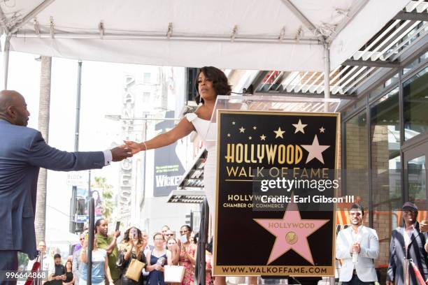 Niecy Nash speaks onstage as she is being honored with a Star On The Hollywood Walk Of Fame on July 11, 2018 in Hollywood, California.