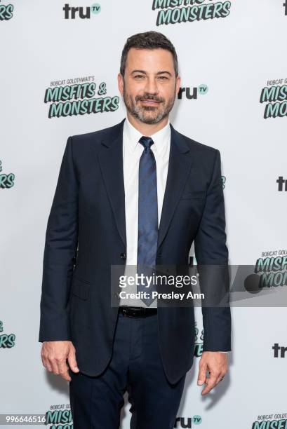 Jimmy Kimmel attends the premiere of truTV's "Bobcat Goldthwait's Misfits & Monsters" at Hollywood Roosevelt Hotel on July 11, 2018 in Hollywood,...