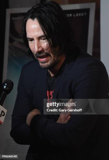 Actor Keanu Reeves attends the 'Siberia' New York premiere at The Metrograph on July 11, 2018 in New York City.