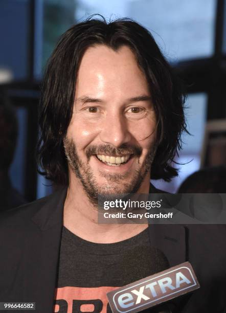 Actor Keanu Reeves attends the 'Siberia' New York premiere at The Metrograph on July 11, 2018 in New York City.