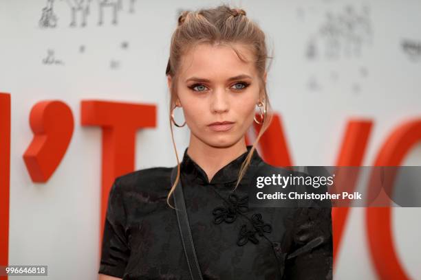 Abbey Lee Kershaw attends Amazon Studios premiere of "Don't Worry, He Wont Get Far On Foot" at ArcLight Hollywood on July 11, 2018 in Hollywood,...