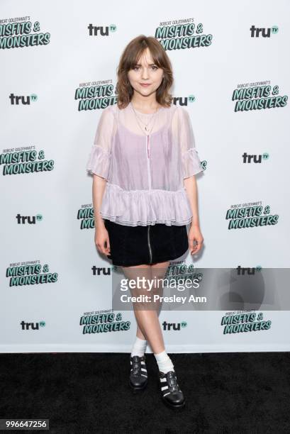 Tara Lynne Barr attends the premiere of truTV's "Bobcat Goldthwait's Misfits & Monsters" at Hollywood Roosevelt Hotel on July 11, 2018 in Hollywood,...