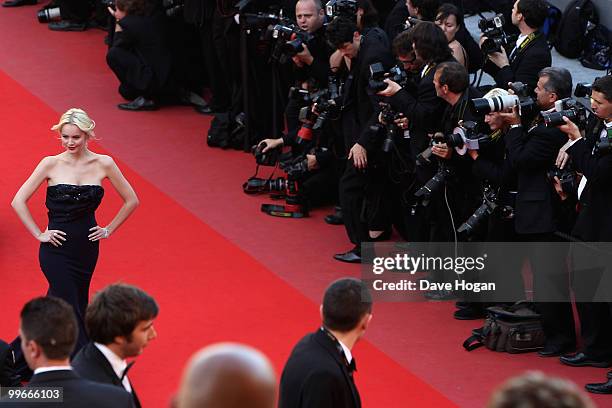 Actress Helena Mattson attends "Biutiful" Premiere at the Palais des Festivals during the 63rd Annual Cannes Film Festival on May 17, 2010 in Cannes,...