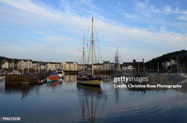 the maybe comes to whitehaven - copeland england stock pictures, royalty-free photos & images