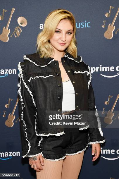 Singer-songwriter Julia Michaels attends the Amazon Music Unboxing Prime Day event on July 11, 2018 in Brooklyn, New York.
