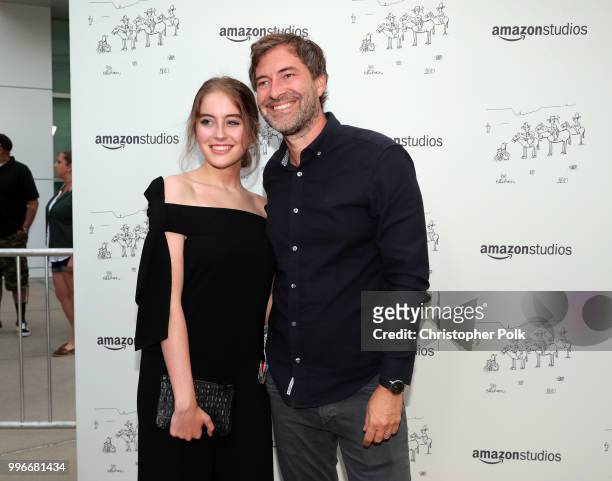 Elizabeth Budd and Mark Duplass attend Amazon Studios premiere of "Don't Worry, He Wont Get Far On Foot" at ArcLight Hollywood on July 11, 2018 in...