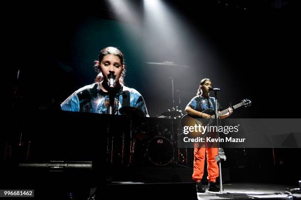 Alessia Cara performs onstage at the Amazon Music Unboxing Prime Day event on July 11, 2018 in Brooklyn, New York.