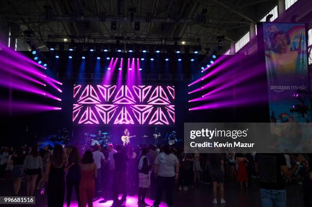 Singer-songwriter Kelsea Ballerini performs onstage at the Amazon Music Unboxing Prime Day event on July 11, 2018 in Brooklyn, New York.