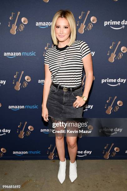 Actress Ashley Tisdale attends the Amazon Music Unboxing Prime Day event on July 11, 2018 in Brooklyn, New York.