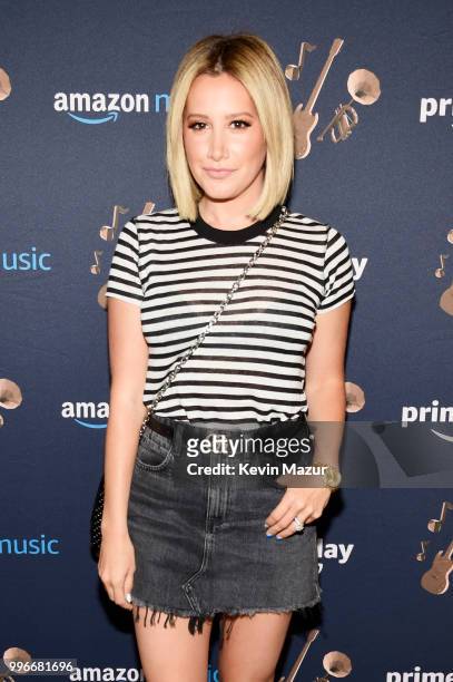 Actress Ashley Tisdale attends the Amazon Music Unboxing Prime Day event on July 11, 2018 in Brooklyn, New York.