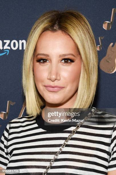 Actress Ashley Tisdale attends the Amazon Music Unboxing Prime Day event on July 11, 2018 in Brooklyn, New York.