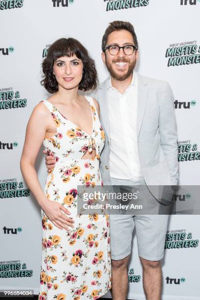 Amir Blumenfeld and Guest attend the premiere of truTV's "Bobcat Goldthwait's Misfits & Monsters" at Hollywood Roosevelt Hotel on July 11, 2018 in...