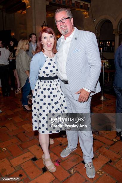 Kate Flannery and Chris Haston attend after party for the premiere of truTV's "Bobcat Goldthwait's Misfits & Monsters" at Hollywood Roosevelt Hotel...