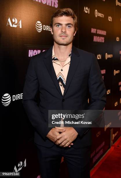 Actor Alex Roe attends the Los Angeles Special Screening of "Hot Summer Nights" on July 11, 2018 in Los Angeles, California.