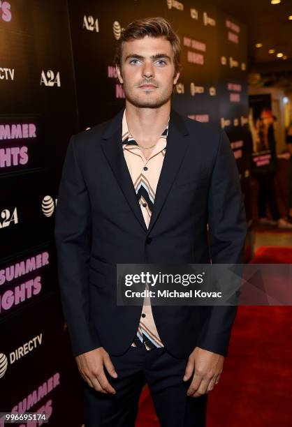 Actor Alex Roe attends the Los Angeles Special Screening of "Hot Summer Nights" on July 11, 2018 in Los Angeles, California.