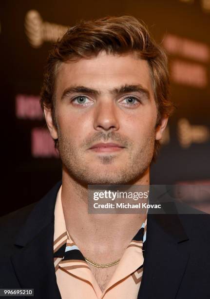 Actor Alex Roe attends the Los Angeles Special Screening of "Hot Summer Nights" on July 11, 2018 in Los Angeles, California.