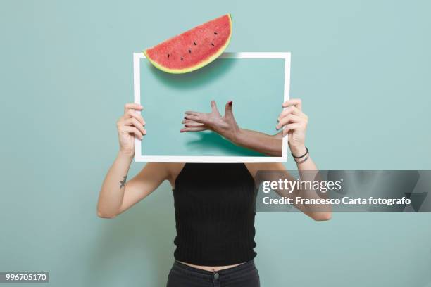 watermelon - carta documento stock pictures, royalty-free photos & images