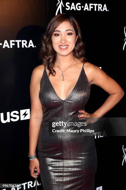 Leli Hernandez attends a celebration for The July 13th Global Launch of ZEUS presented by SAG-AFTRA and The Zeus Network at Lure Nightclub Hollywood...