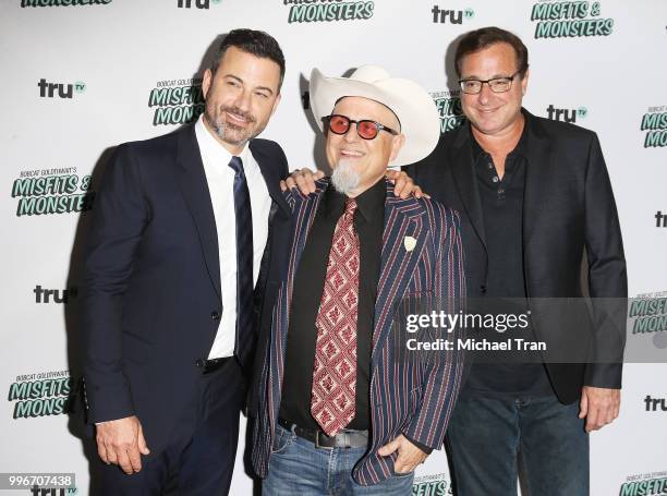 Jimmy Kimmel, Bobcat Goldthwait and Bob Saget attend the Los Angeles premiere of truTV's "Bobcat Goldthwait's Misfits & Monsters" held at Hollywood...