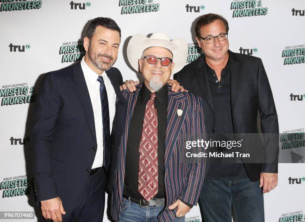 Jimmy Kimmel, Bobcat Goldthwait and Bob Saget attend the Los Angeles premiere of truTV's "Bobcat Goldthwait's Misfits & Monsters" held at Hollywood...