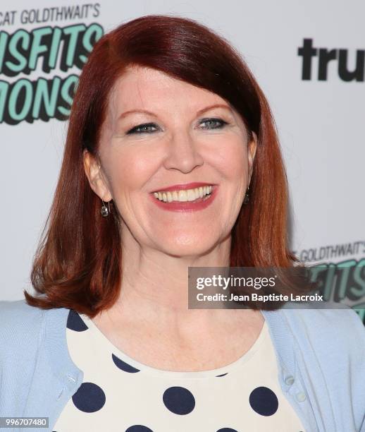 Kate Flannery attends the premiere of truTV's "Bobcat Goldthwait's Misfits & Monsters" held at Hollywood Roosevelt Hotel on July 11, 2018 in...