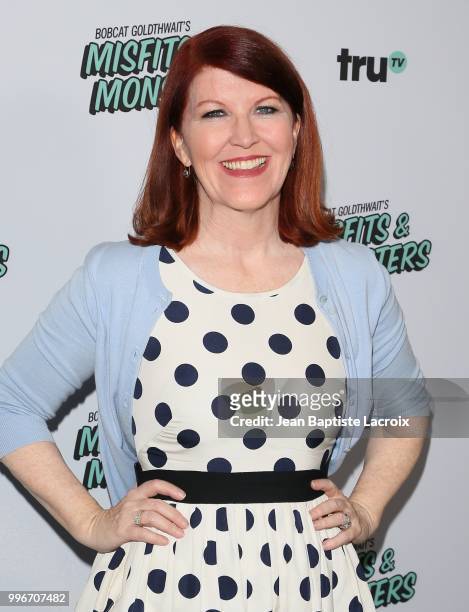 Kate Flannery attends the premiere of truTV's "Bobcat Goldthwait's Misfits & Monsters" held at Hollywood Roosevelt Hotel on July 11, 2018 in...