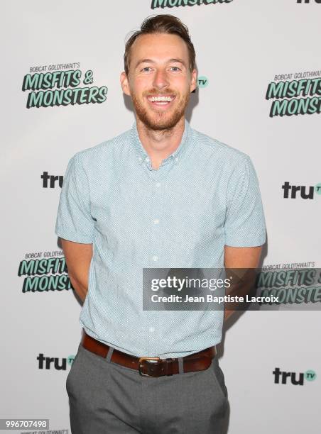 Jake Hurwitz attends the premiere of truTV's "Bobcat Goldthwait's Misfits & Monsters" held at Hollywood Roosevelt Hotel on July 11, 2018 in...
