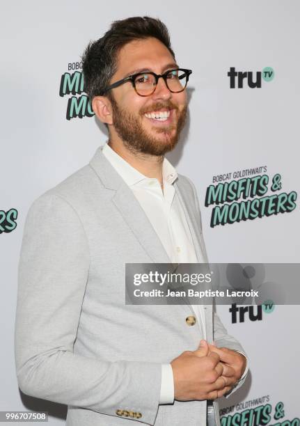 Amir Blumenfeld attends the premiere of truTV's "Bobcat Goldthwait's Misfits & Monsters" held at Hollywood Roosevelt Hotel on July 11, 2018 in...