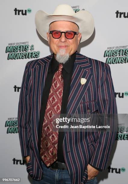 Bobcat Goldthwait attends the premiere of truTV's "Bobcat Goldthwait's Misfits & Monsters" held at Hollywood Roosevelt Hotel on July 11, 2018 in...