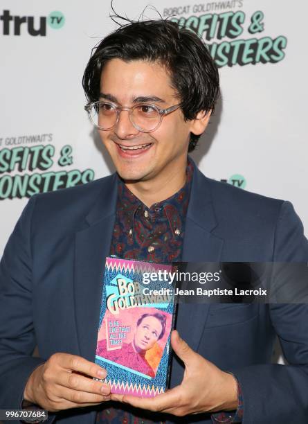 Josh Fadem attends the premiere of truTV's "Bobcat Goldthwait's Misfits & Monsters" held at Hollywood Roosevelt Hotel on July 11, 2018 in Hollywood,...