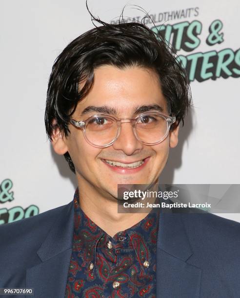 Josh Fadem attends the premiere of truTV's "Bobcat Goldthwait's Misfits & Monsters" held at Hollywood Roosevelt Hotel on July 11, 2018 in Hollywood,...