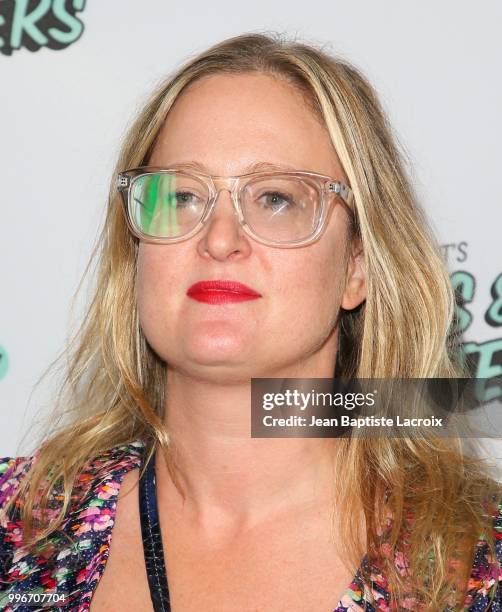 Olivia Wingate attends the premiere of truTV's "Bobcat Goldthwait's Misfits & Monsters" held at Hollywood Roosevelt Hotel on July 11, 2018 in...