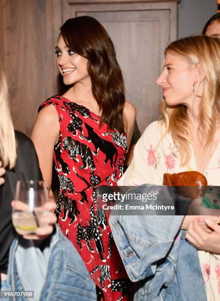 Emmy Rossum attends the Finery App launch party hosted by Brooklyn Decker at Microsoft Lounge on July 11, 2018 in Culver City, California.