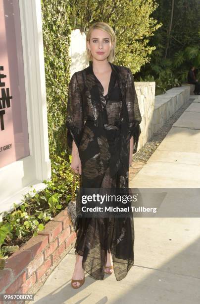 Emma Roberts attends the Beats By Dre for Violet Grey party on July 11, 2018 in West Hollywood, California.