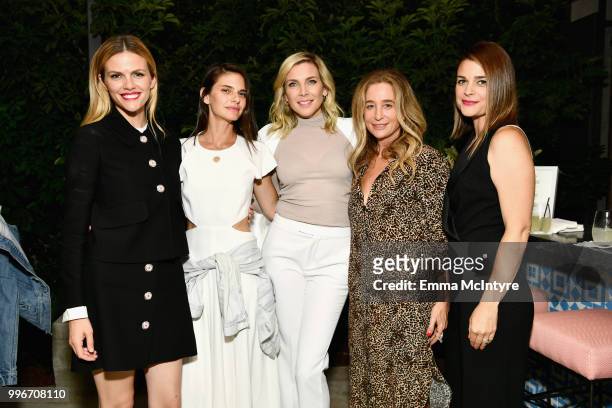 Brooklyn Decker, Lindsey Kraft, June Diane Raphael, Allyson B Fanger and guest attend the Finery App launch party hosted by Brooklyn Decker at...