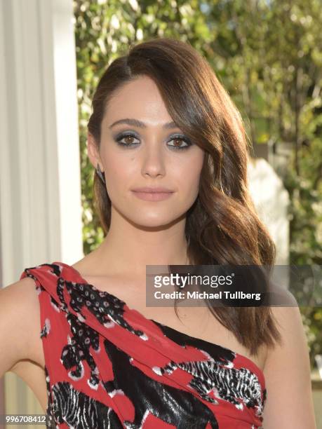 Emmy Rossum attends the Beats By Dre for Violet Grey party on July 11, 2018 in West Hollywood, California.