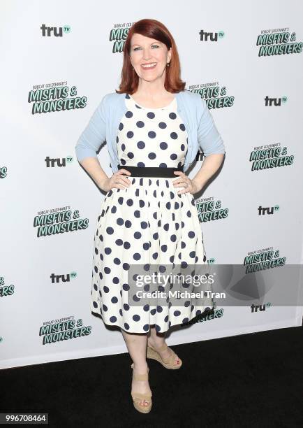 Kate Flannery attends the Los Angeles premiere of truTV's "Bobcat Goldthwait's Misfits & Monsters" held at Hollywood Roosevelt Hotel on July 11, 2018...
