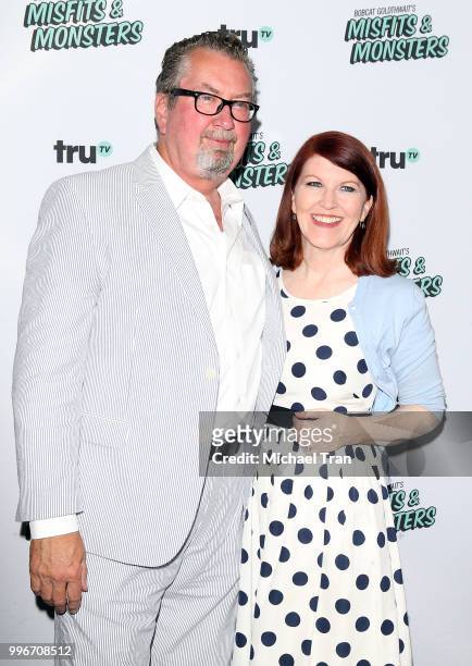 Kate Flannery and Chris Haston attend the Los Angeles premiere of truTV's "Bobcat Goldthwait's Misfits & Monsters" held at Hollywood Roosevelt Hotel...