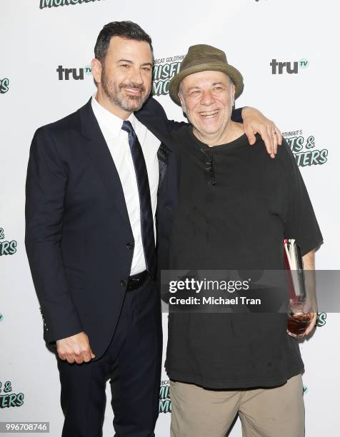 Eddie Pepitone and Jimmy Kimmel attend the Los Angeles premiere of truTV's "Bobcat Goldthwait's Misfits & Monsters" held at Hollywood Roosevelt Hotel...