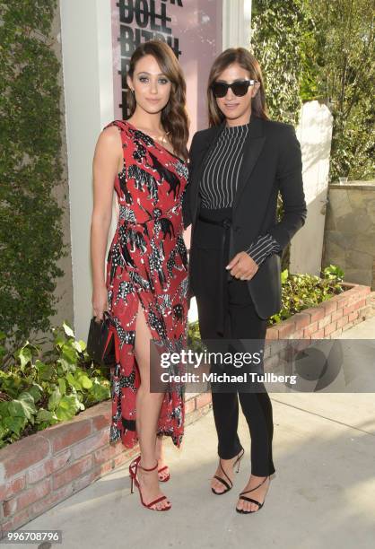 Emmy Rossum and Mandana Dayani attend the Beats By Dre for Violet Grey party on July 11, 2018 in West Hollywood, California.